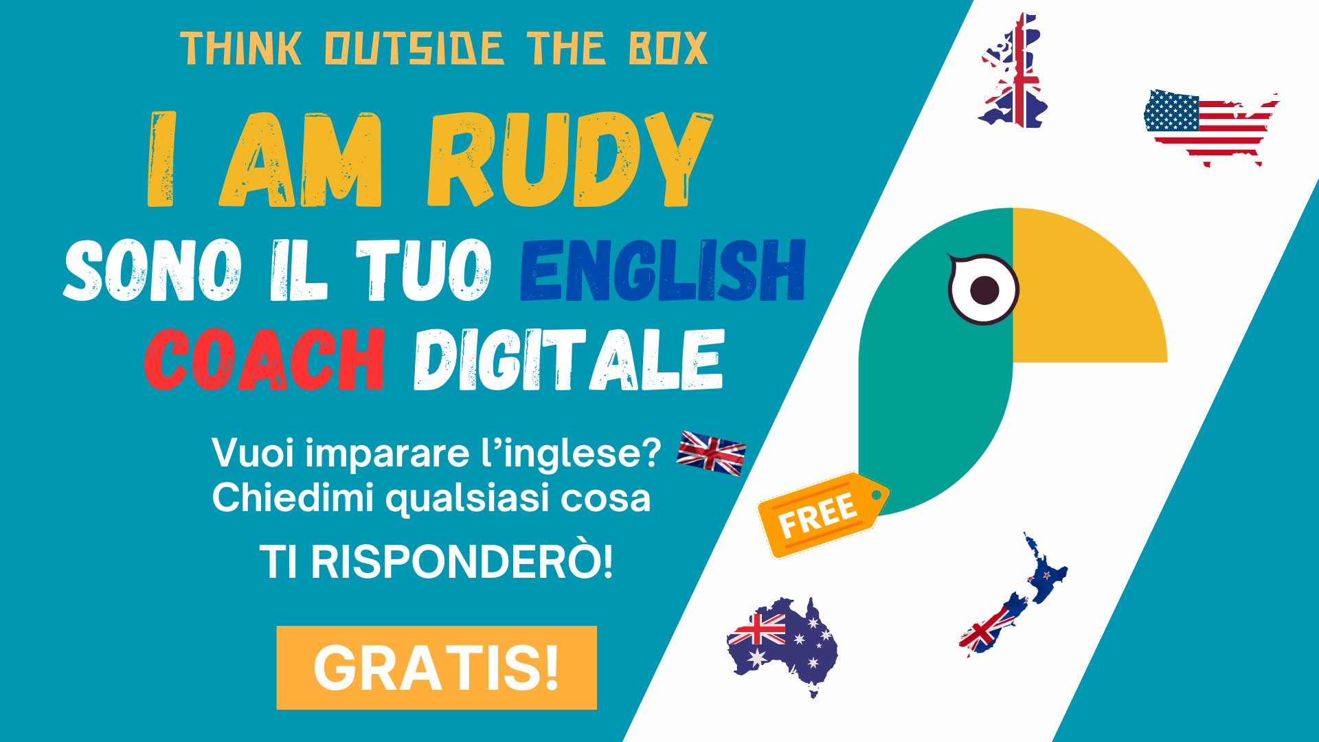 Rudy assistente digitale per il tuo inglese gratis